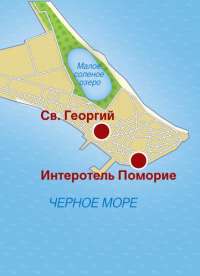 Карта курорта Поморие