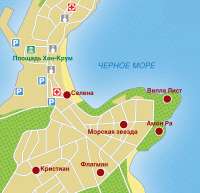Карта курорта Созополь